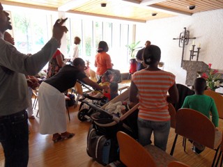 Gebet in der Kapelle